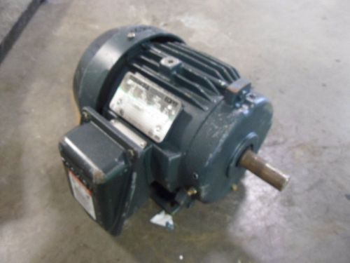 TOSHIBA 5 HP INDUCTION MOTOR #62247J FR:184T VOLT:460 RPM:1735 PH:3 USED