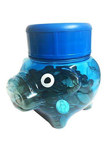 Piggy Bank Digital Coin Counting Savings Jar by DE - Automatically Totals up You