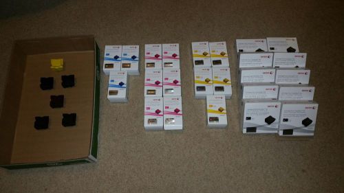 HUGE Genuine Xerox Color Qube 8570 Ink BLK/C/M/Y NIB * HUGE LOT of 74 Ink