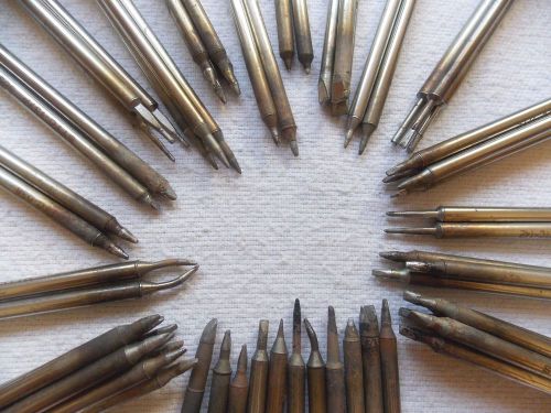 Metcal-Big lot of-used soldering tips tools sttc-037/537/140/837/838-etc-=63 pcs