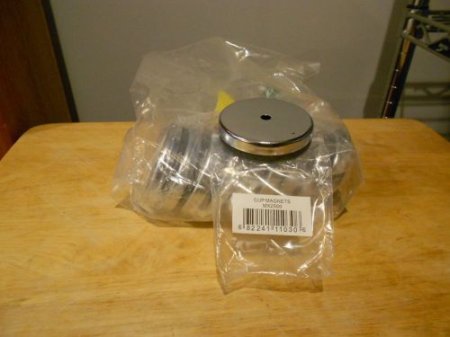 Cup magnet, 2 1/2&#034; diameter, 3/8&#034; thick, 1/4&#034; mounting hole, 80 pound pull for sale