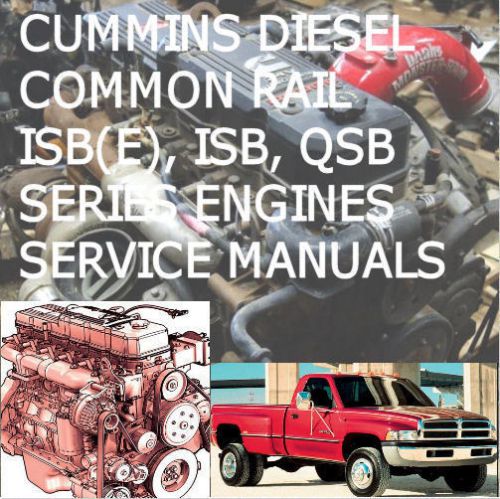 Cummins Series 3.9L 4.5L 5.9L 6.7L  2006 Factory Digtal Service Manual  PDF CD