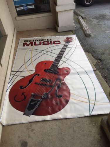 Huge Gretsch Guitar Vinyl Banner 6X10&#039;