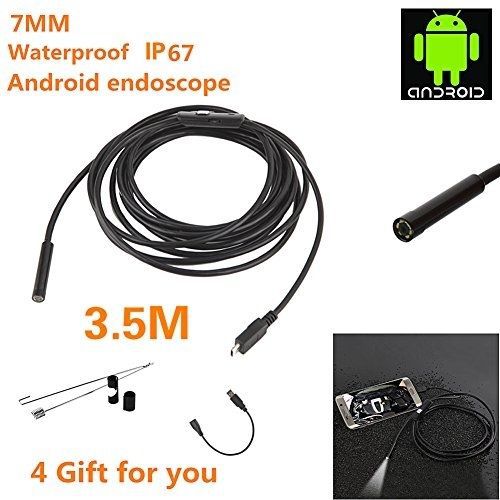 OurWarm® 7mm Android Endoscope Waterproof USB Inspection Snake Tube Camera 3.5