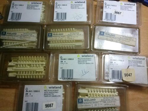 Wieland Terminal Block Markers _ Lot of 9704A Types - 11 Various New &amp; Started