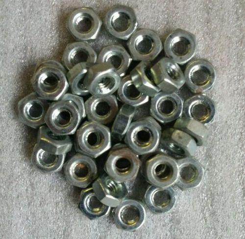 M5-0.80  Metric Coarse Thread Hex Nut Steel Zinc 100 pcs