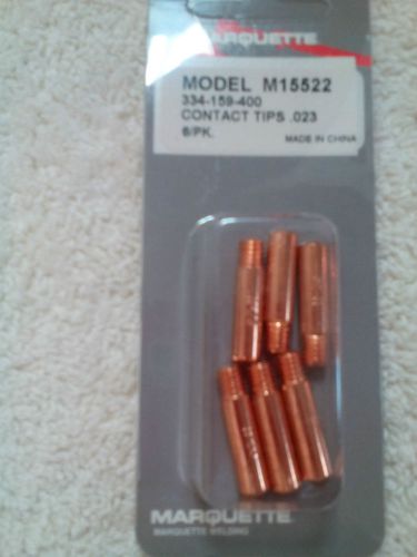 Lot of 60 Marquette M15522 Contact Tips .023 FOR MIG WELDER        Free Shipp