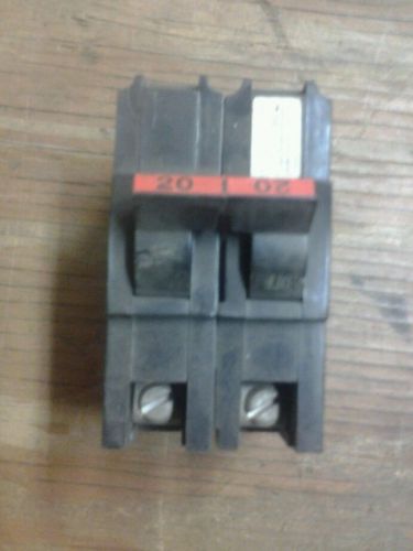 FPE 20 Amp 2 Pole Stab-Lok Type &#039;NA&#039; (Thick)  Federal Pacific Breaker lot of 4
