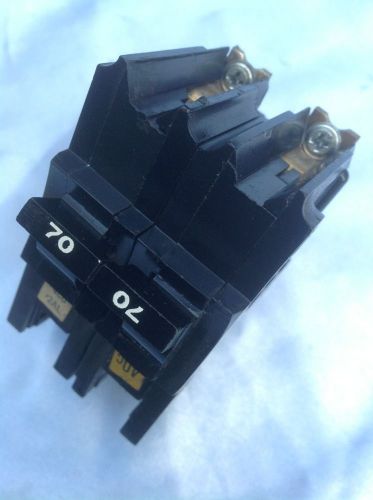 Federal pacific  2 pole 70 a circuit breaker  nb270  , bolt on breaker for sale