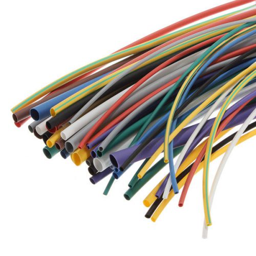 55 Pcs Car Electrical Heat Shrink Heatshrink Tube Tubing  Wrap Wire Sleeve Cable