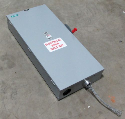 Siemens hf325n 400a 240v 3p 4w heavy duty safety switch disconnect nema 1 indoor for sale