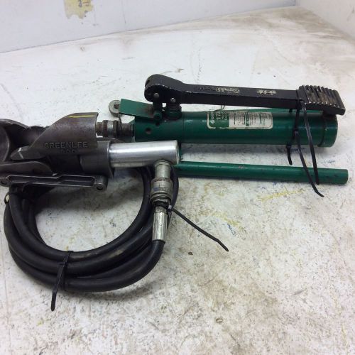 (1) greenlee 800 hydraulic cable bender 1725 foot pump, high pressure hose unit for sale