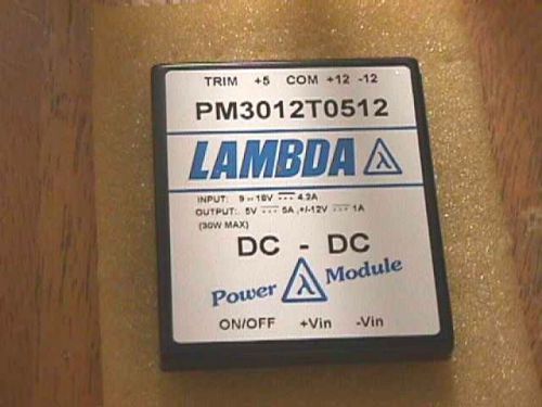 Lambda PM3012T0512, DC-DC converter