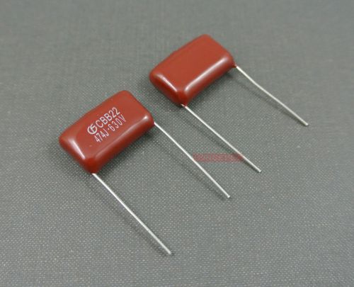 10pcs CBB capacitor metallized  0.47uF 470nF 474J 630V