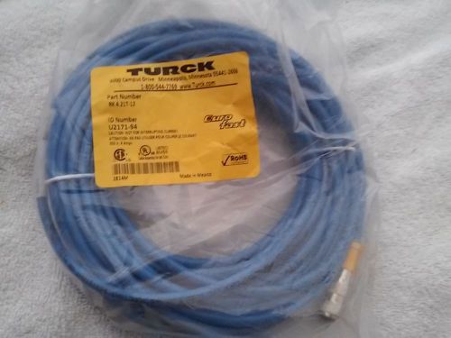 Turck  rk 4.21t-12 blue euro-fast cordset namur 12 meter for sale