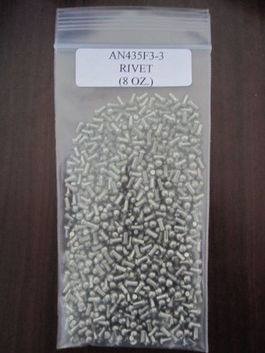 AN435F3-3 Stainless Solid Rivet 1/2 Pound or 8 oz. pkg Alt. to MS20435F3-3 -Lot