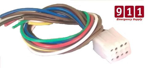 Federal signal replacement siren power harness plug cable 12 pin 1 foot cable for sale