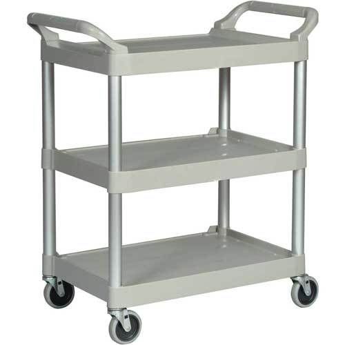Rubbermaid 3424-88 Platinum Three Shelf Utility Cart