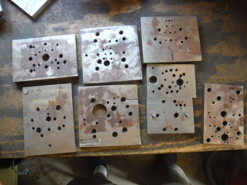 PILE OF STEEL METAL PLATE SETUP JIGS FIXTURES FROM SHOP WITH MOORE JIG GRINDER A