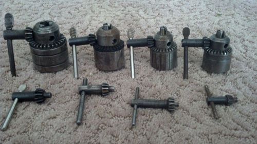 Lot drill chucks and keys for sale