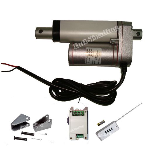 Set of 2&#034; stroke 330lbs 12v linear actuator w/ wireless control motor controller for sale