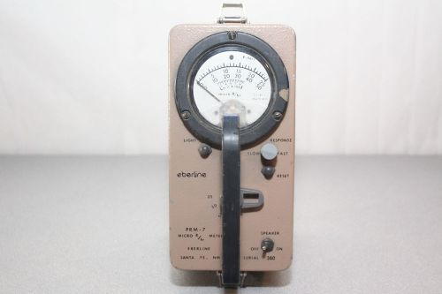 EBERLINE PRM-7 Scintillator Geiger Counter Radiation Detector Vintage