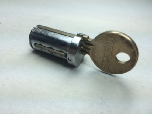 Medeco Vending Lock Cylinder - One working key included, unknown keyway