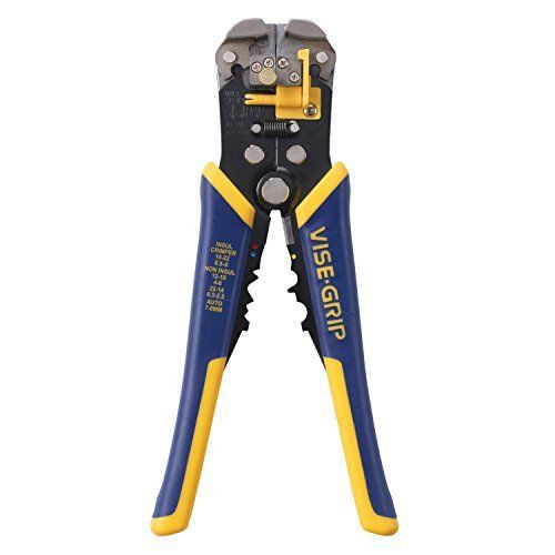 New Irwin Industrial Tools 8 Inch Self Adjusting Wire Stripper ProTouch Grips