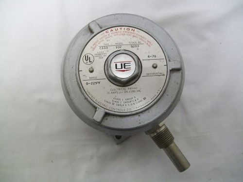 United Electric Controls C110 Thermostat For Haz. Loc. 0-225 Deg F 15A 125/250V
