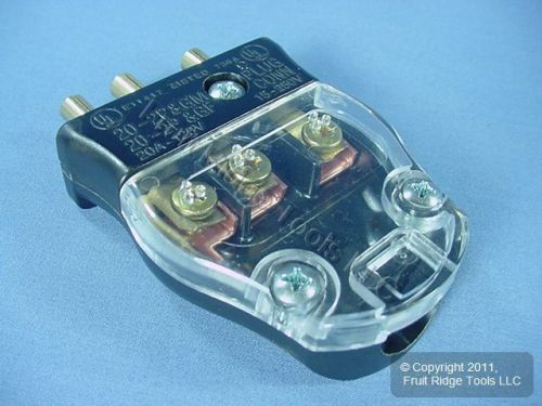 Leviton Clear 3-Pin Male Stage Plug 20A 125V 20MP-CL
