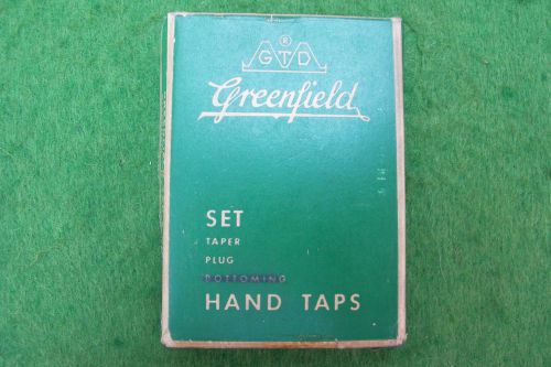 GTD GREENFIELD &amp; HANSON Hand Taps USA MADE NC 3/8-16   QTY= 3