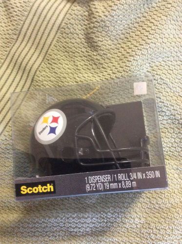 Scotch Steeler Helmet Tape Dispenser With One Roll Of 3/4&#034; X 350&#034;