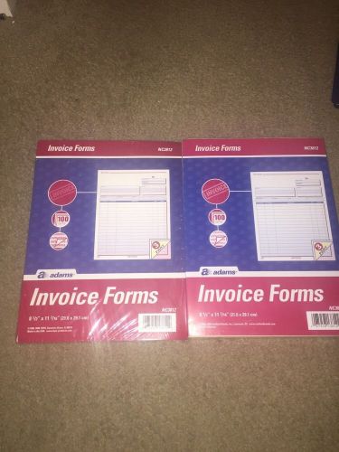 Adams 3-part Invoice Forms NC3812