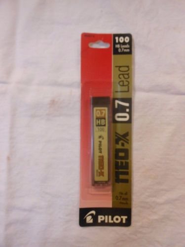 Pilot Neo-X 0.7mm HB 60mm Mechanical Pencil Lead Refills, Black Lead, 100/Pack
