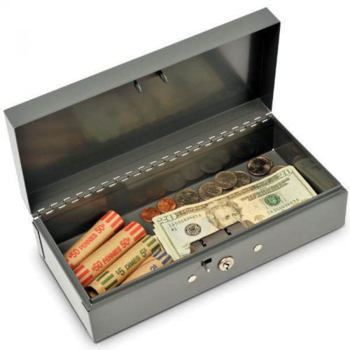 Mmf / steelmaster cash box w/tray - 2215cbtgy cash box 3.1&#034; x 16.6&#034; x 11.2&#034; new for sale