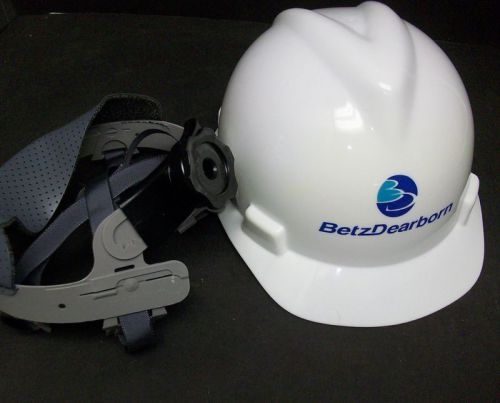 Msa medium size ratchet style suspension slotted protective cap hardhat nib for sale