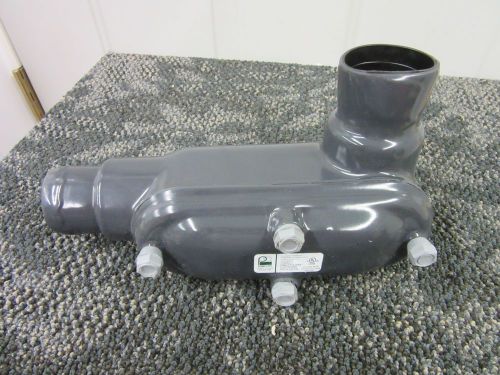 Thomas betts perma cote ocal 1.5&#034; conduit body left angle pipe 42.5 cu in new for sale