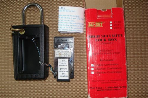 nu-set  high security lock box 2011