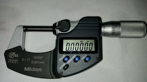 MITUTOYO 293-340-30 COOLANT PROOF IP-65 DIGIMATIC MICROMETER WITH CASE - 380330.