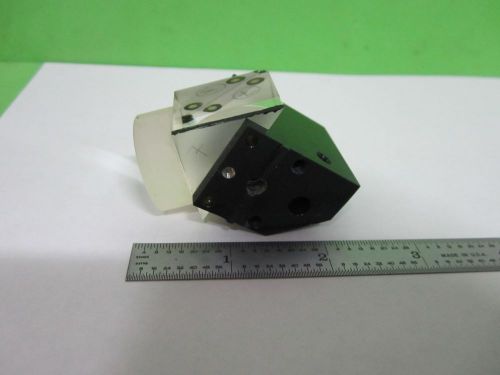 MICROSCOPE PART LEITZ PRISM + LENS ASSEMBLY OPTICS AS IS BIN#S4-10