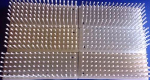 Lot of 10 endicott-seymour plastic 80-place 10-13mm test tube rack support #207 for sale