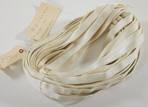1&#034; wide woven nylon braid pull strap white 9000 lb rated 71&#039; length military for sale