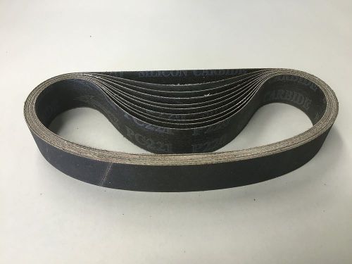 QTY:10 Silicon Carbide 1-1/8&#034; X 21&#034; 220 Grit Wet Dry Sanding Belt USA SHIPPING