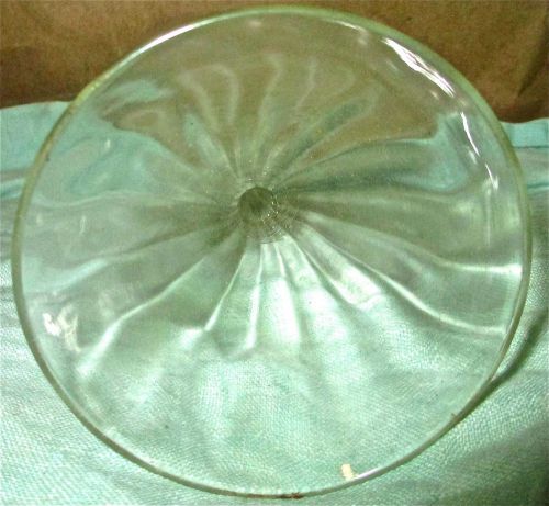 Glass Laboratory Funnel Wave Ribs VINTAGE