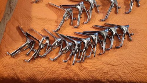 Stainless Steel Genecology Vaginal Speculum Grave lot of 96 (no attach screw)