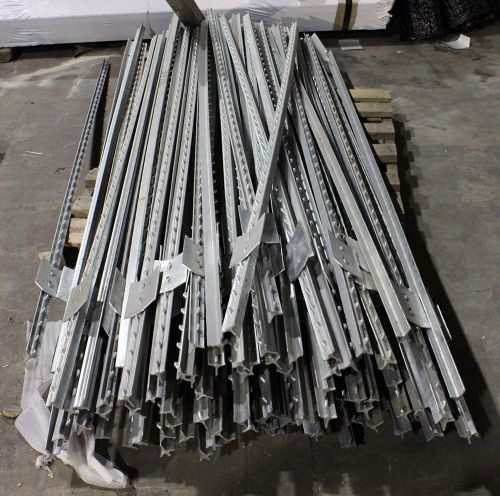 8ft. Galvanized Steel Studded T Posts - 1.33 Pounds Per Ft. - 100 Ct.