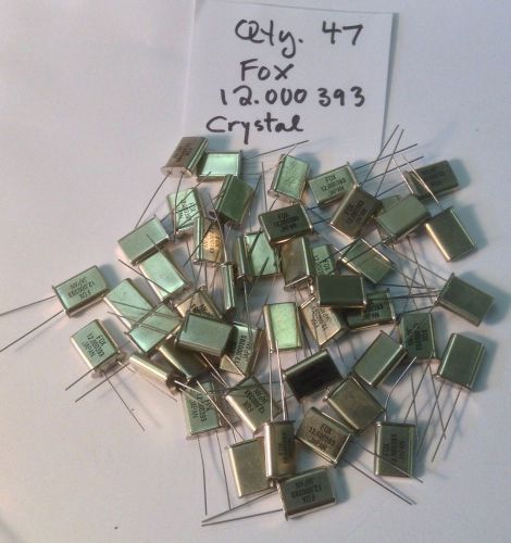 Lot of 47 Oscillator Crystals - FOX  12.000393