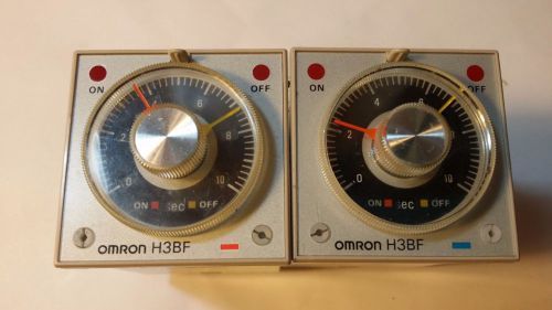 2x Omron,  H3BF-8  TIMER RELAY