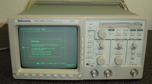 Tektronix TDS 340A Two Channel Digital Scope 100MHz 500MS/s NO RESERVE!!