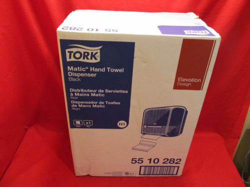 TORK ELEVATION DISPENSER HAND TOWEL MATIC ROLL BLACK H1 SYSTEM 5510282, NIB